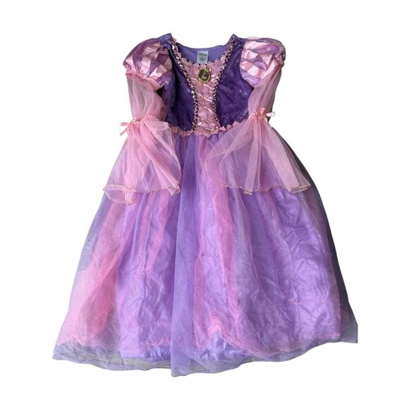 Disney Store Girls Rapunzel Costume Tangled Size 9-10 - Picture 4 of 8